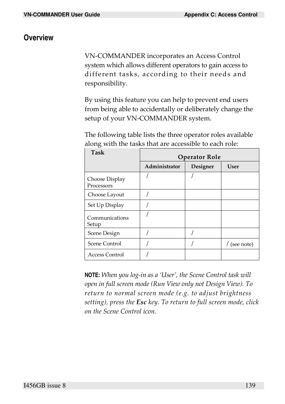 Overview | Extron Electronics VN-COMMANDER User Manual | Page 149 / 155