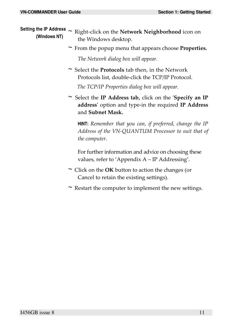 Extron Electronics VN-COMMANDER User Manual | Page 21 / 155