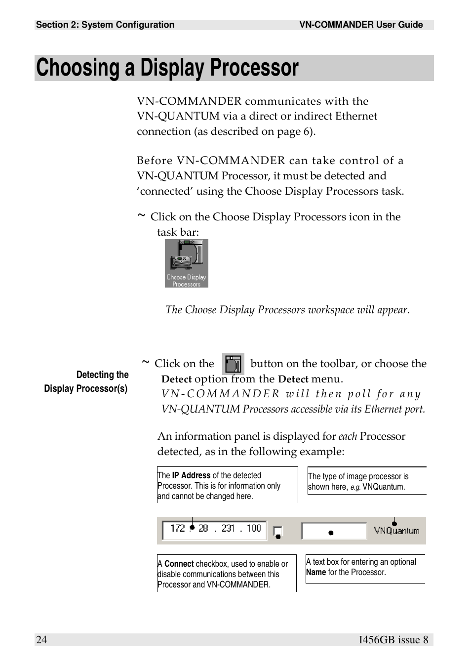 Choosing a display processor | Extron Electronics VN-COMMANDER User Manual | Page 34 / 155