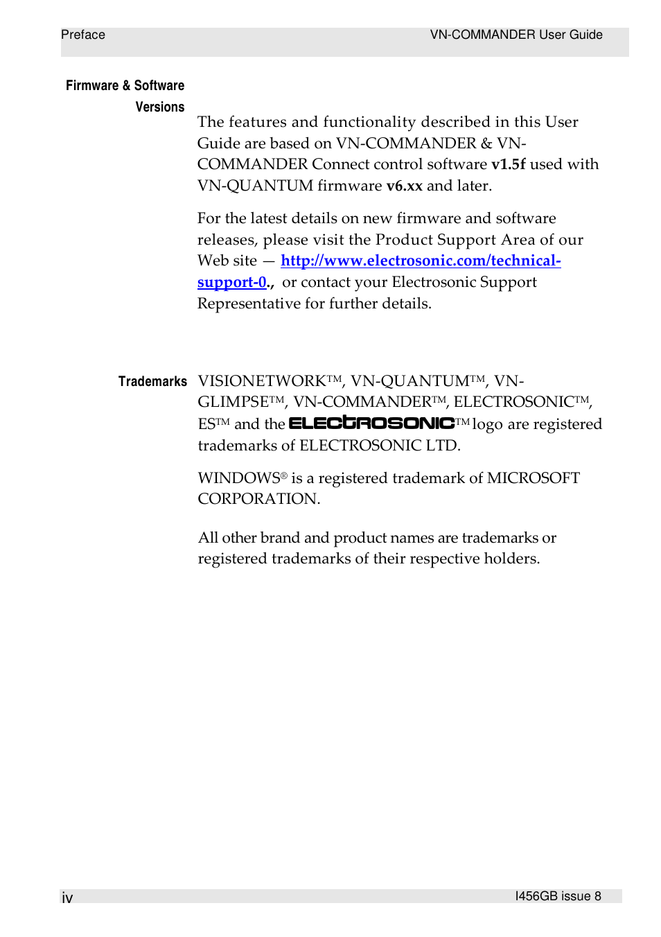 Extron Electronics VN-COMMANDER User Manual | Page 6 / 155
