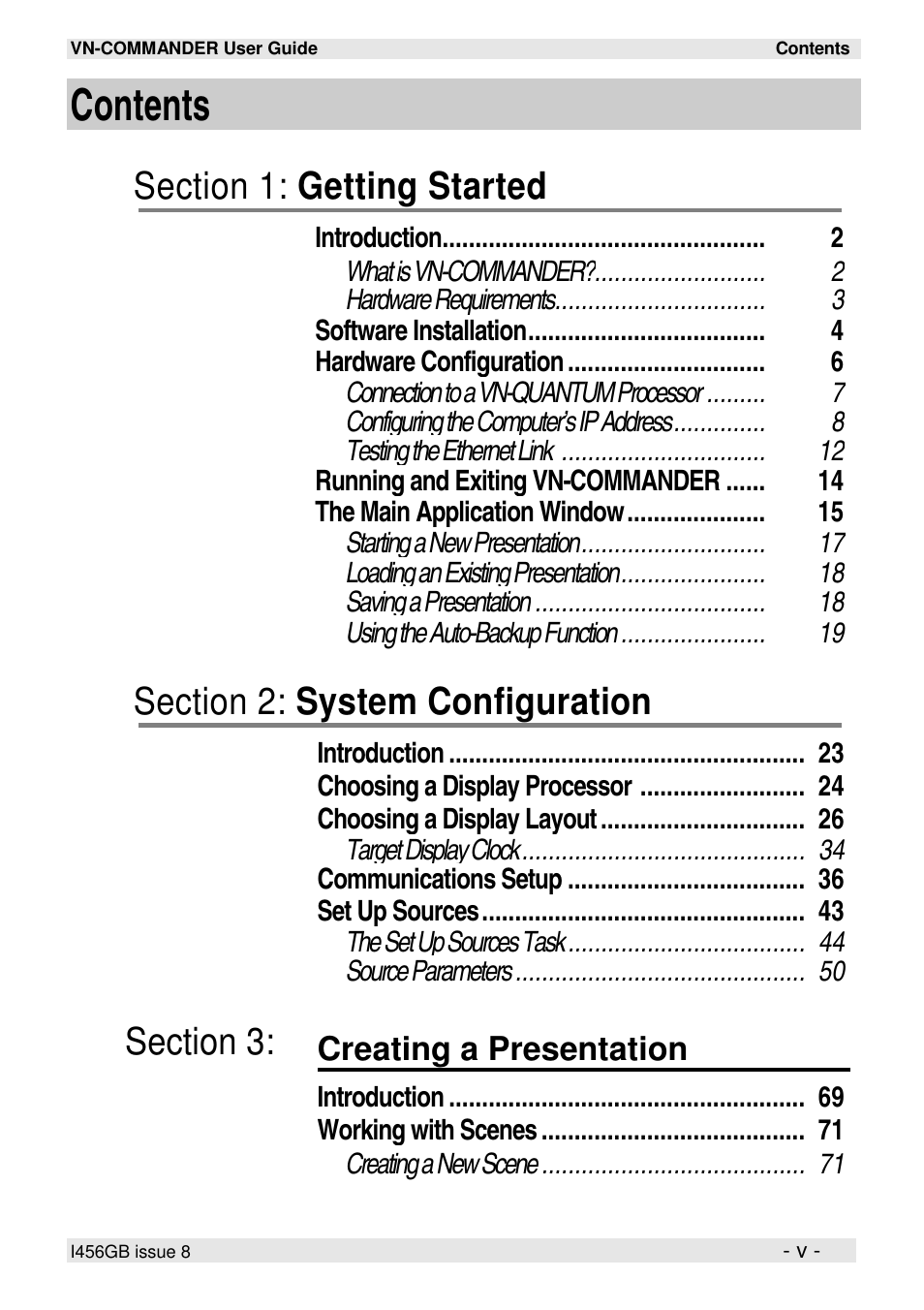 Extron Electronics VN-COMMANDER User Manual | Page 7 / 155