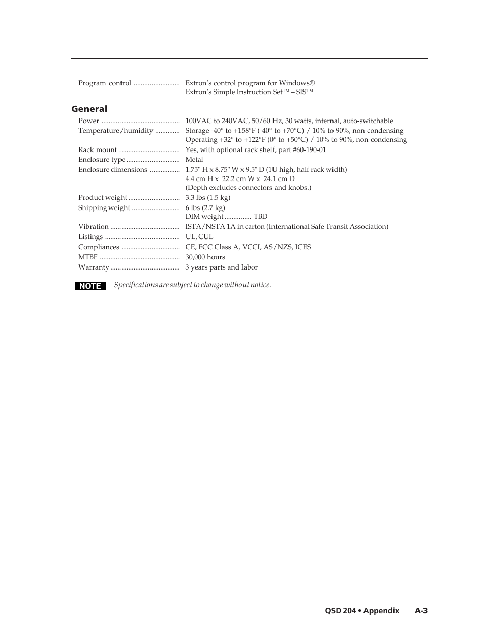 Extron Electronics QSD 204_204D User Guide User Manual | Page 43 / 48