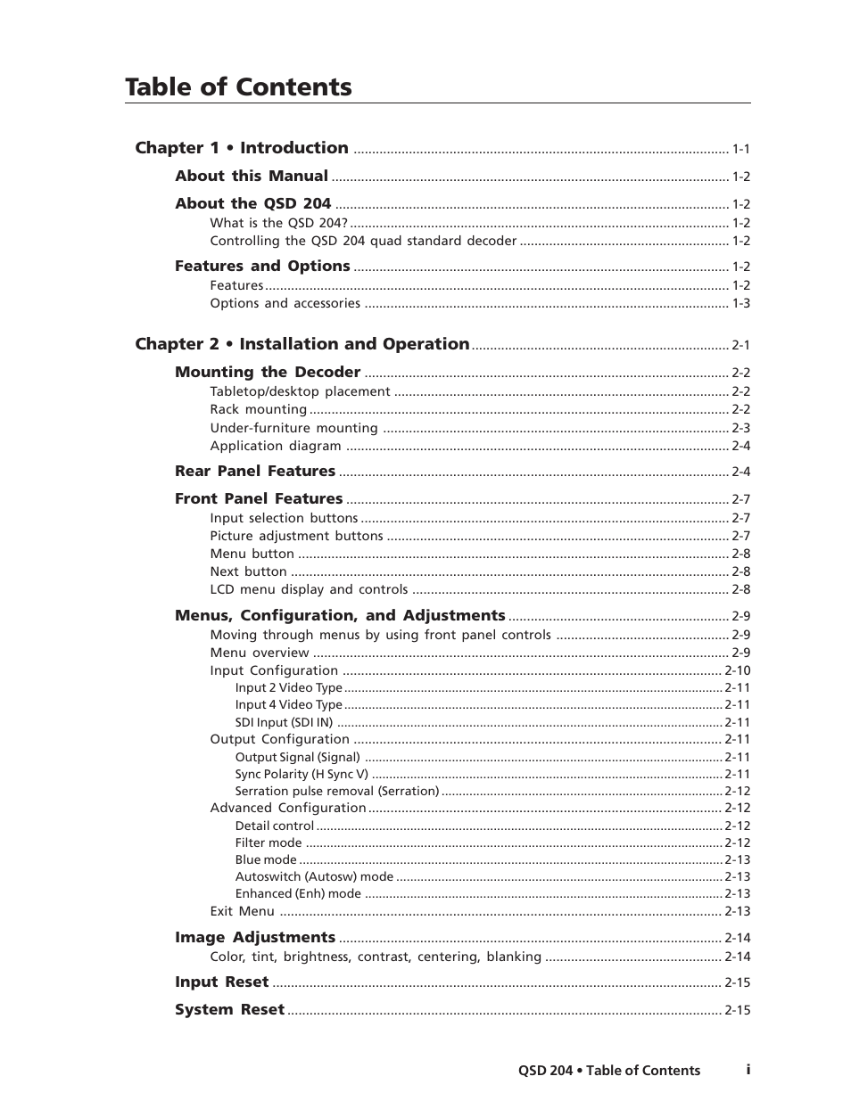 Extron Electronics QSD 204_204D User Guide User Manual | Page 7 / 48