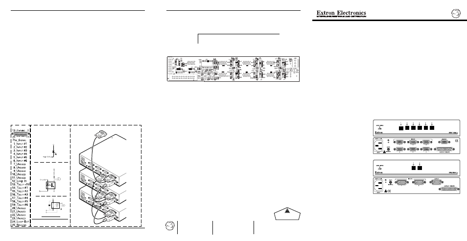Sw s, Vga xi / mac xi, Witchers | Uide, Output c b a | Extron Electronics SW SWITCHERS – VGAxi_MACx User Guide User Manual | Page 2 / 2