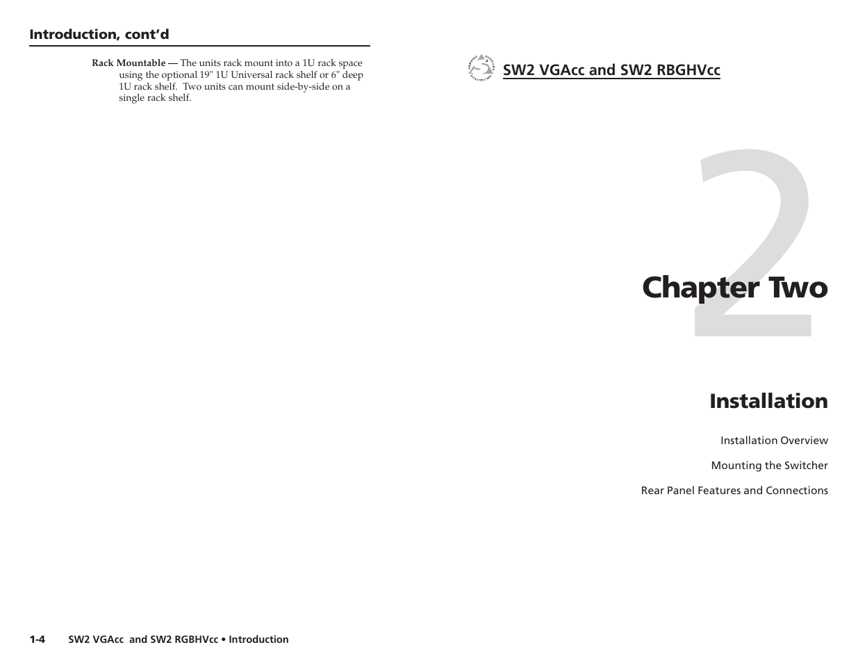 Extron Electronics SW2 RGBHVcc User Guide User Manual | Page 7 / 15