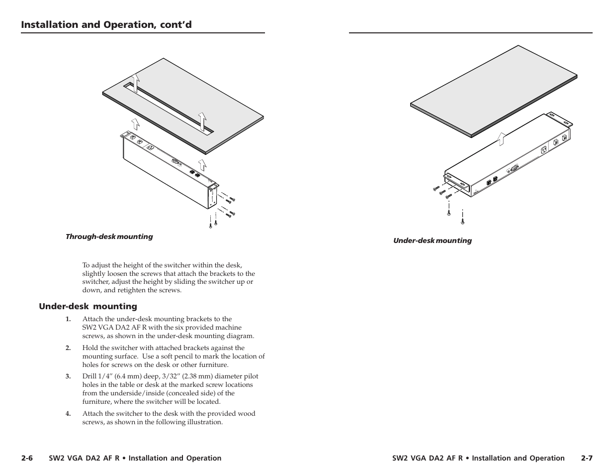 Extron Electronics SW2 VGA DA2 AF R User Guide Rev. B User Manual | Page 8 / 16