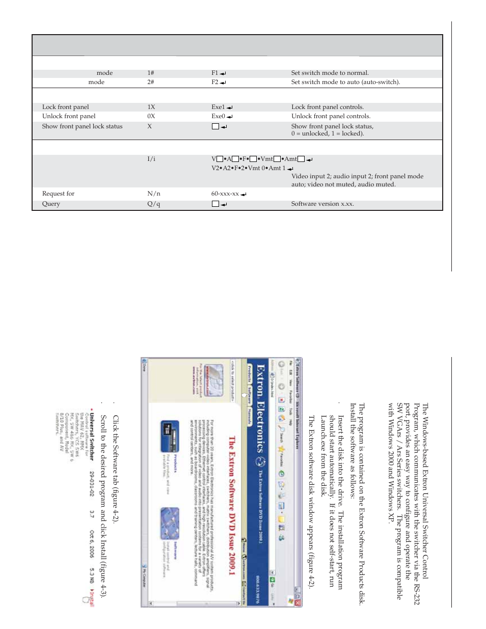 Remote contr ol, cont’d, Windows-based pr ogram contr o l | Extron Electronics SW VGA_Ars Series User Guide User Manual | Page 19 / 28
