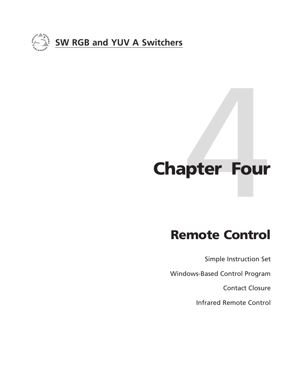 Extron Electronics SW YUV A Series User Guide User Manual | Page 29 / 44