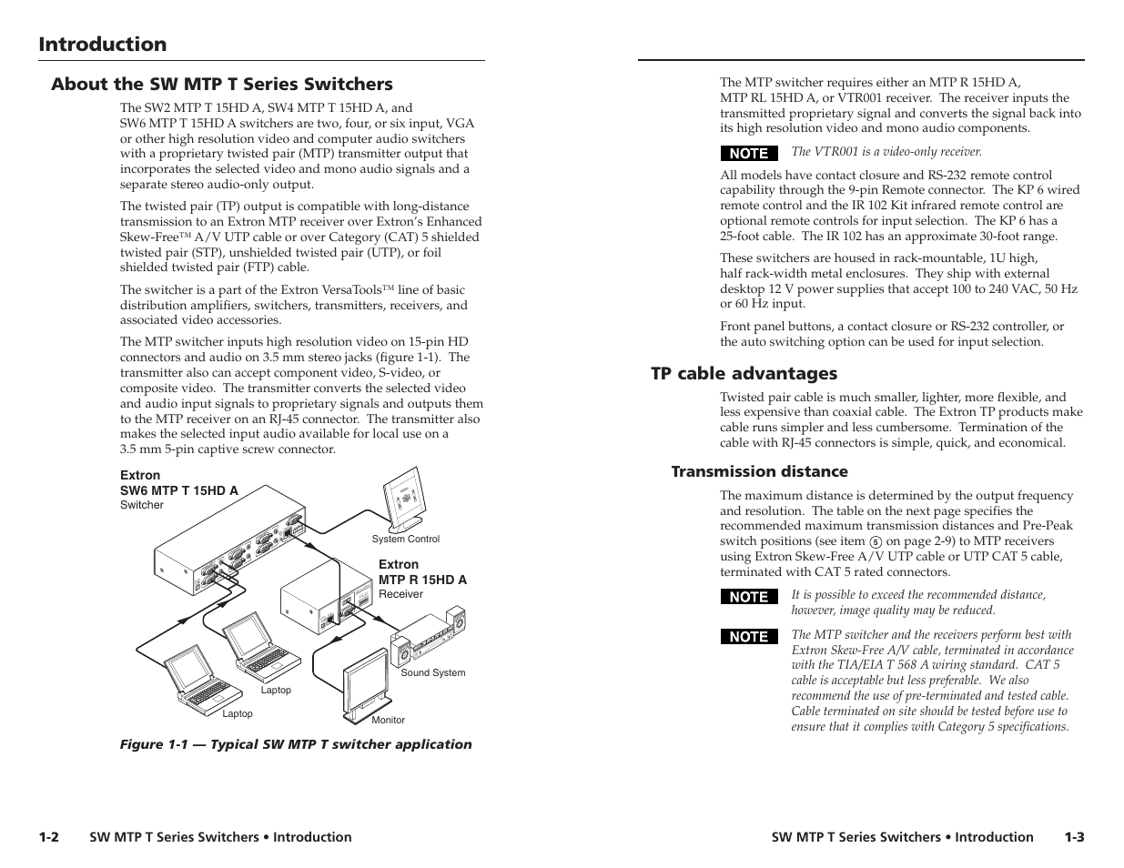 Extron Electronics SW MTP T Series User Guide User Manual | Page 6 / 25