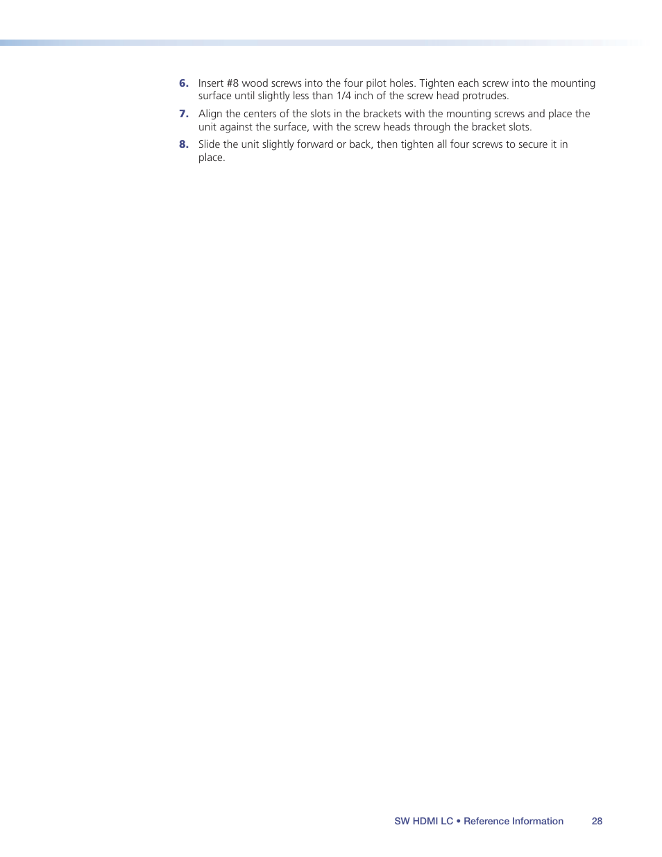 Extron Electronics SW HDMI LC User Guide User Manual | Page 34 / 36