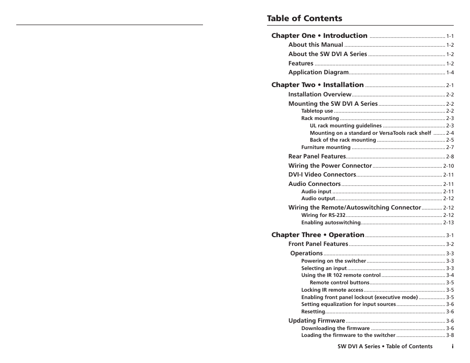 Extron Electronics SW DVI A Series User Guide User Manual | Page 4 / 25