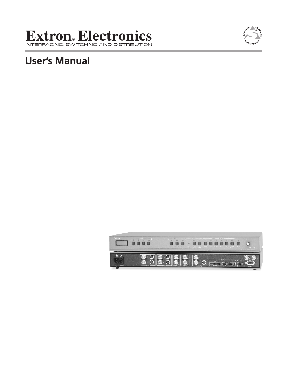 Extron Electronics SVS 100 User Guide User Manual | 48 pages