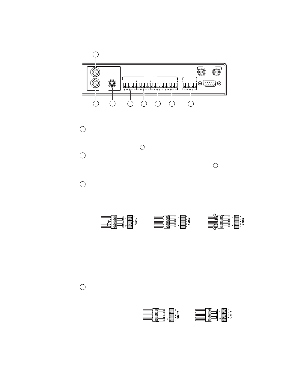 Installation, cont’d, Audio input and output connections, Svs 100 installation | Extron Electronics SVS 100 User Guide User Manual | Page 14 / 48