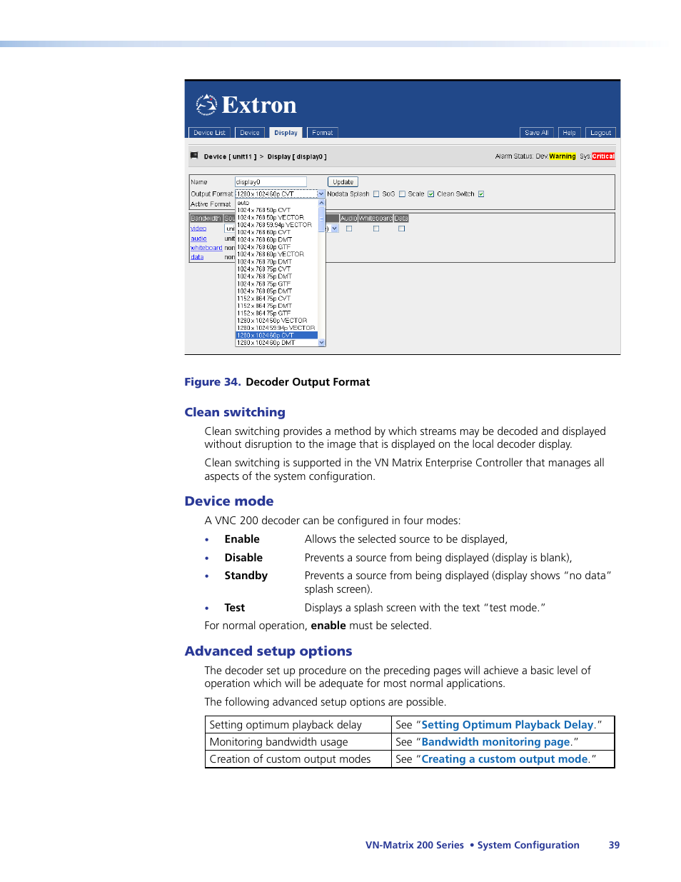 Extron Electronics VN-Matrix 200 Series User Manual | Page 44 / 123