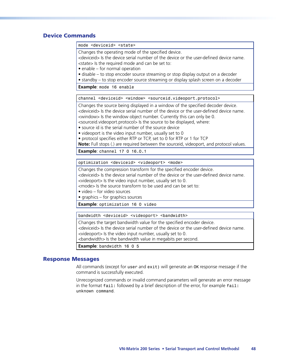 Extron Electronics VN-Matrix 200 Series User Manual | Page 53 / 123