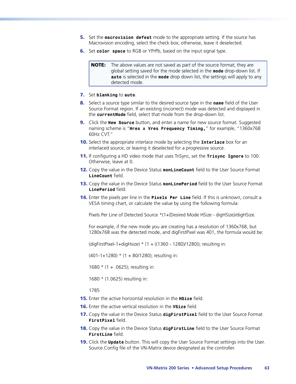 Extron Electronics VN-Matrix 200 Series User Manual | Page 68 / 123