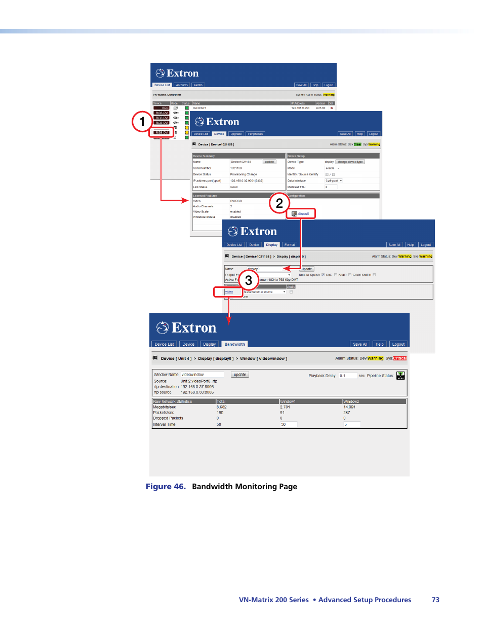 Extron Electronics VN-Matrix 200 Series User Manual | Page 78 / 123