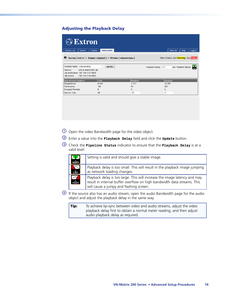 Extron Electronics VN-Matrix 200 Series User Manual | Page 79 / 123