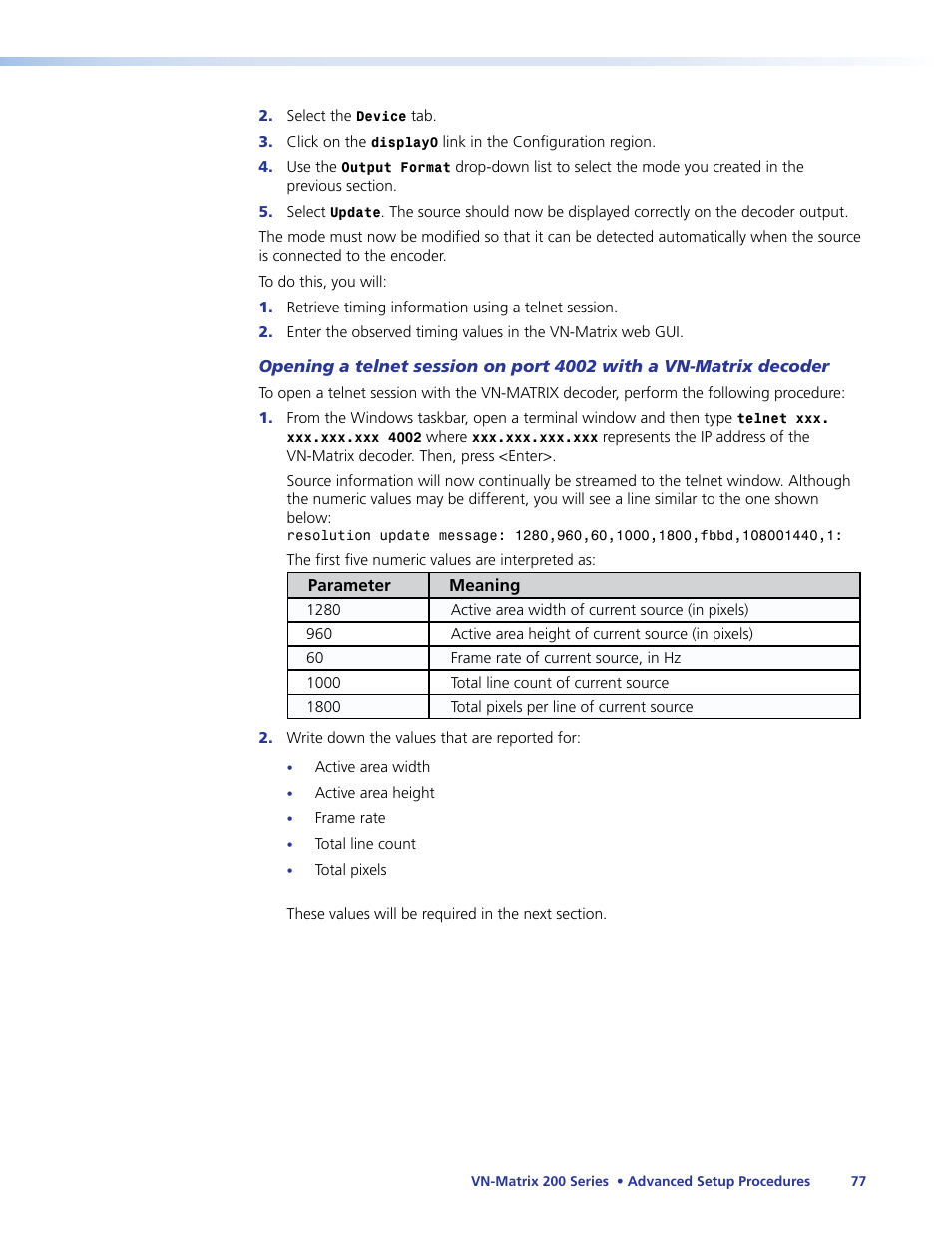 Extron Electronics VN-Matrix 200 Series User Manual | Page 82 / 123