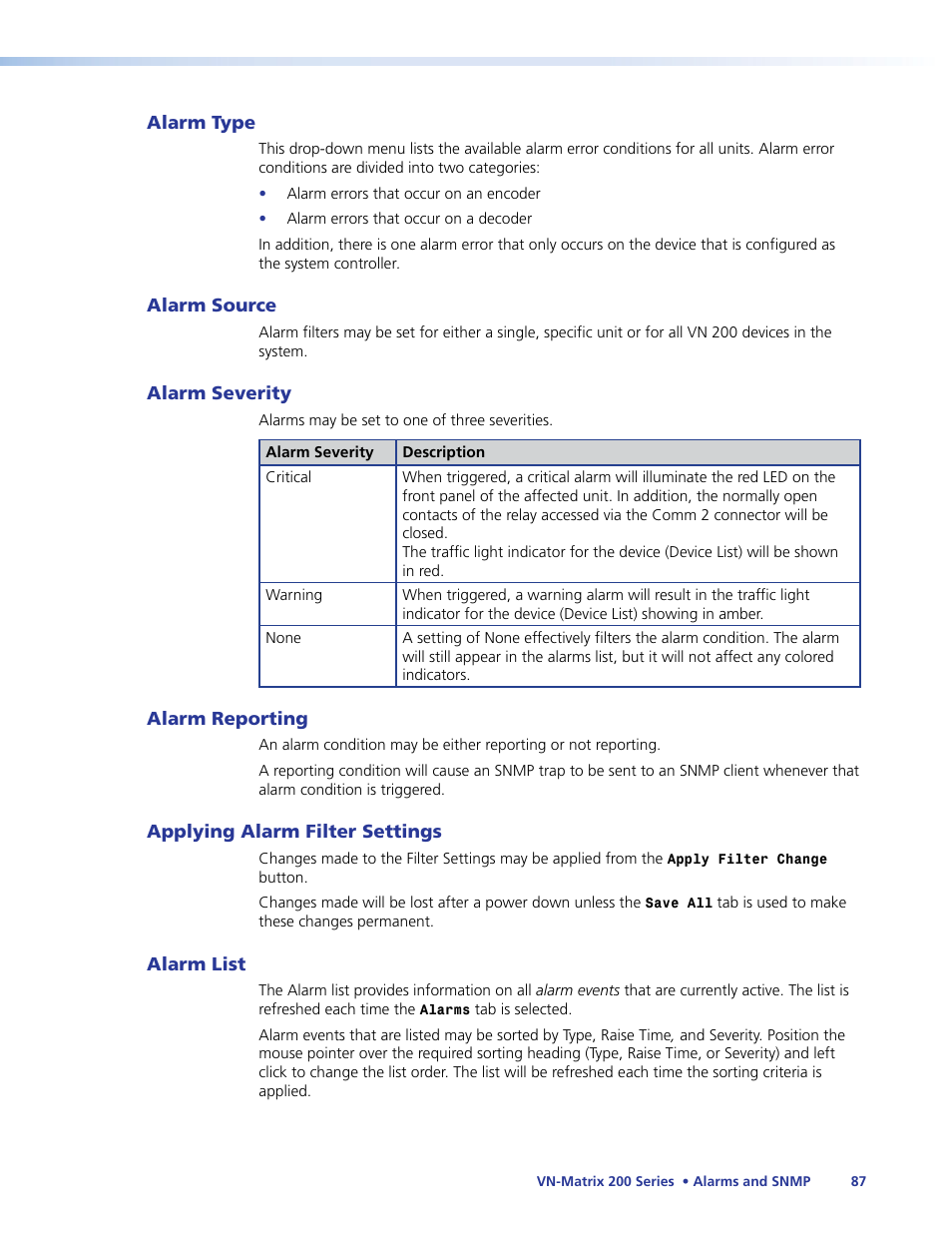 Extron Electronics VN-Matrix 200 Series User Manual | Page 92 / 123