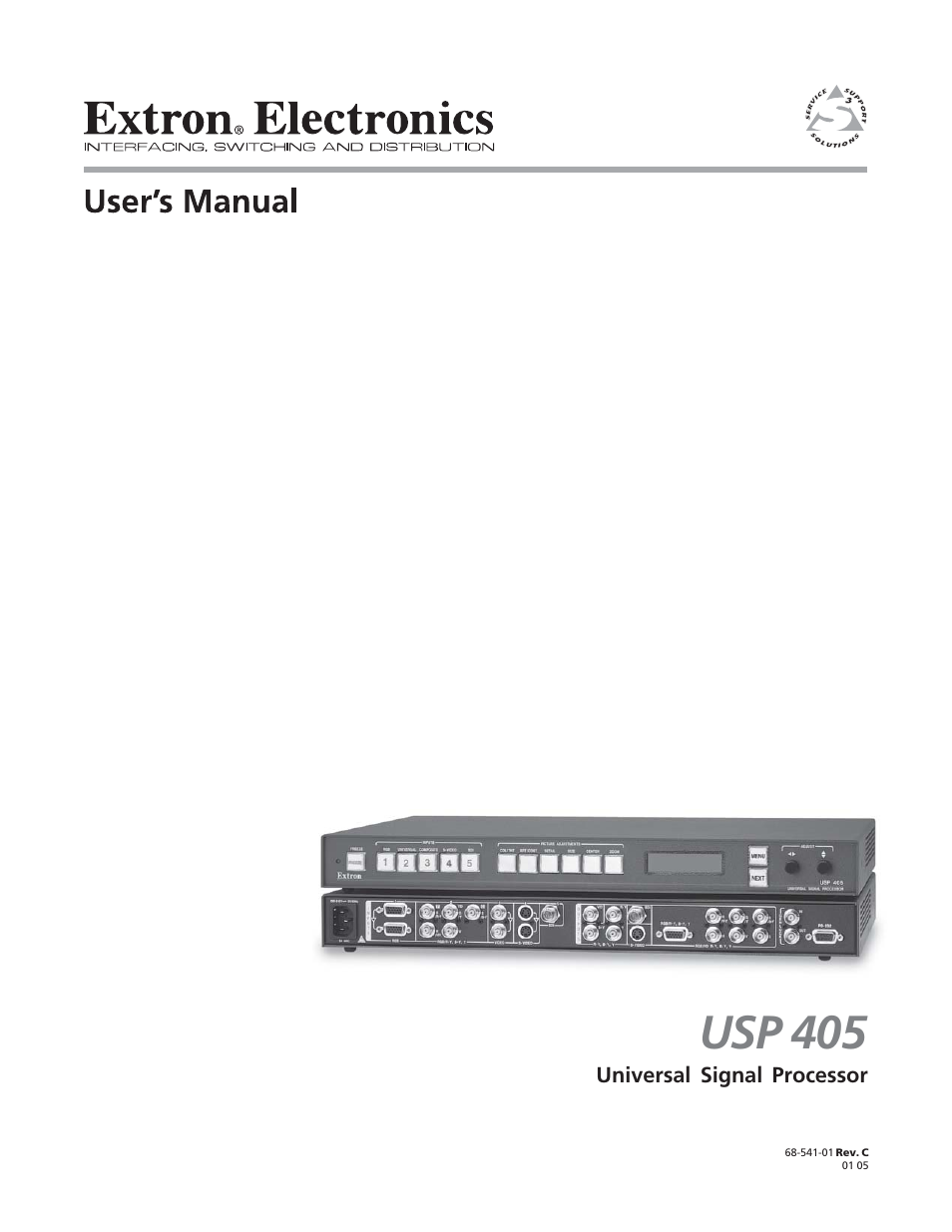 Extron Electronics USP 405 User Guide User Manual | 64 pages