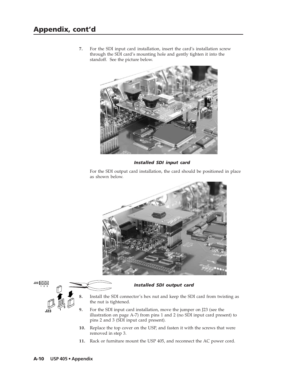 Appendix, cont’d | Extron Electronics USP 405 User Guide User Manual | Page 62 / 64