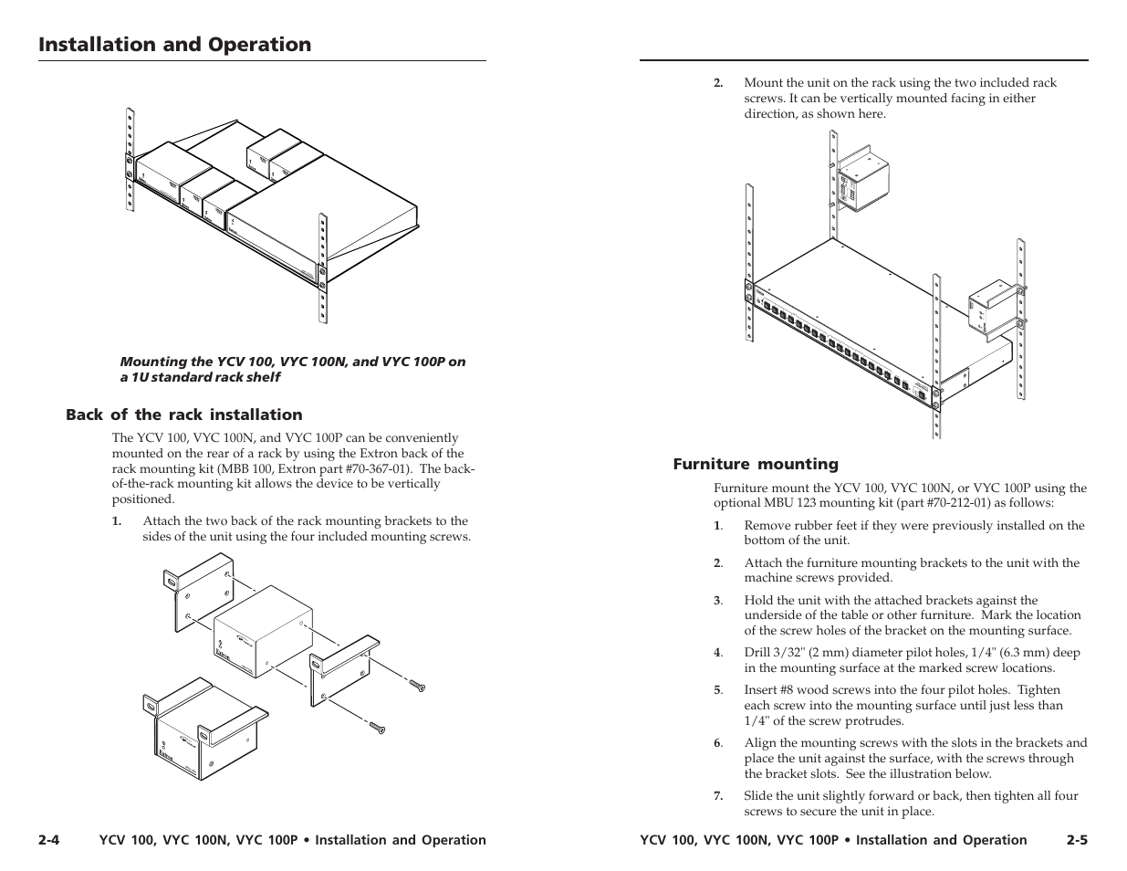 Extron Electronics VYC 100P User Guide User Manual | Page 8 / 13