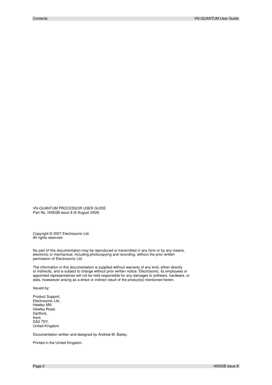 Extron Electronics VN-QUANTUM User Guide User Manual | Page 2 / 109