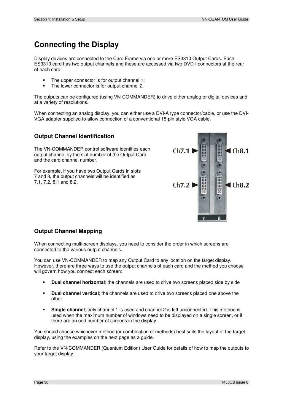 Connecting the display | Extron Electronics VN-QUANTUM User Guide User Manual | Page 30 / 109