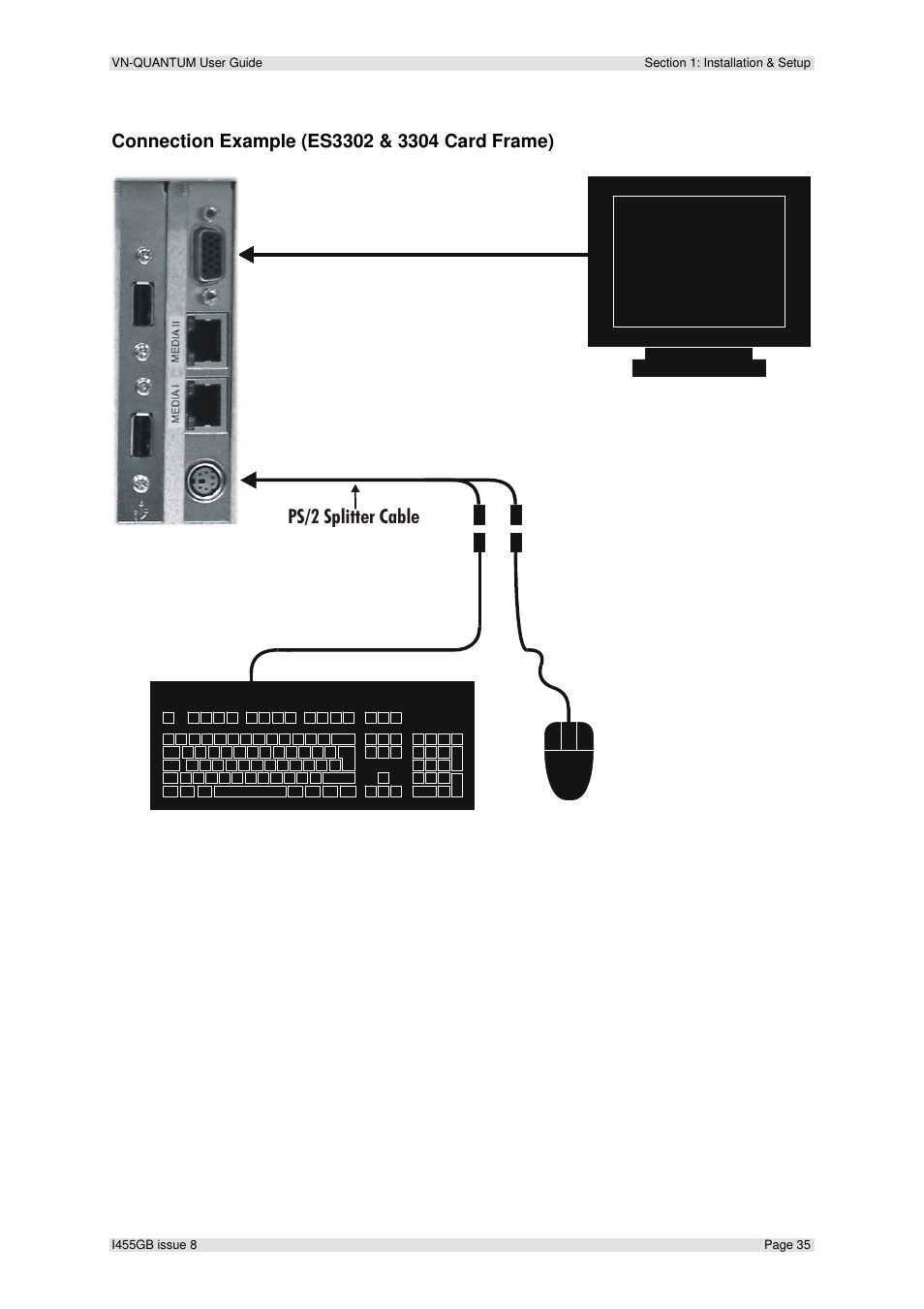 Ps/2 splitter cable | Extron Electronics VN-QUANTUM User Guide User Manual | Page 35 / 109