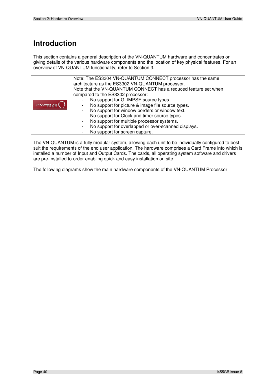 Introduction | Extron Electronics VN-QUANTUM User Guide User Manual | Page 40 / 109