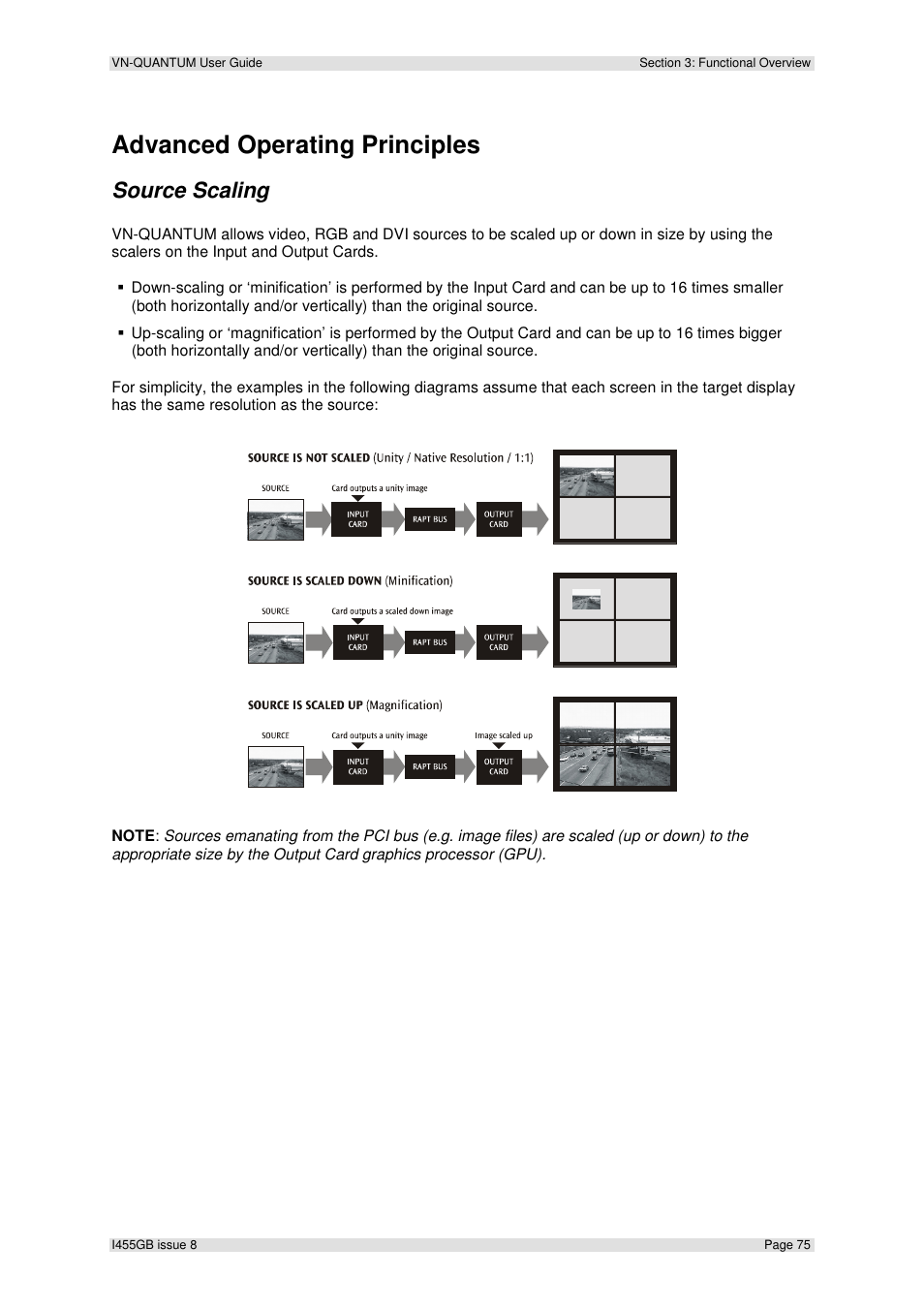 Advanced operating principles, Source scaling | Extron Electronics VN-QUANTUM User Guide User Manual | Page 75 / 109