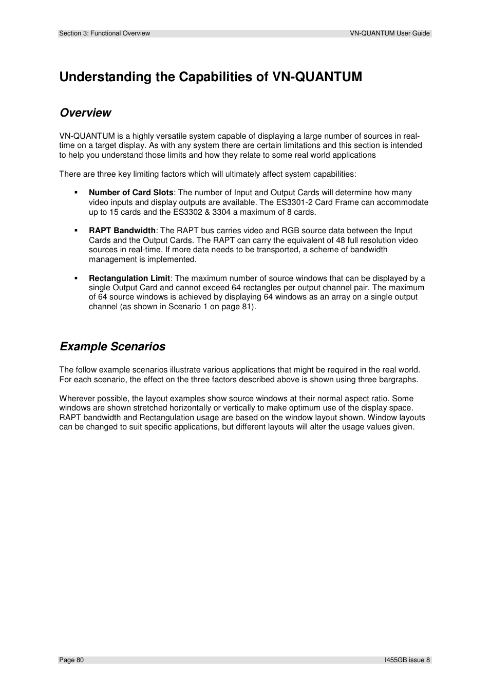 Understanding the capabilities of vn-quantum, Overview, Example scenarios | Extron Electronics VN-QUANTUM User Guide User Manual | Page 80 / 109