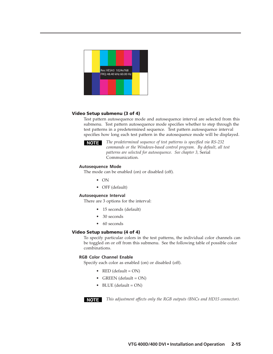 Extron Electronics VTG 400D_400 DVI User Guide User Manual | Page 25 / 88