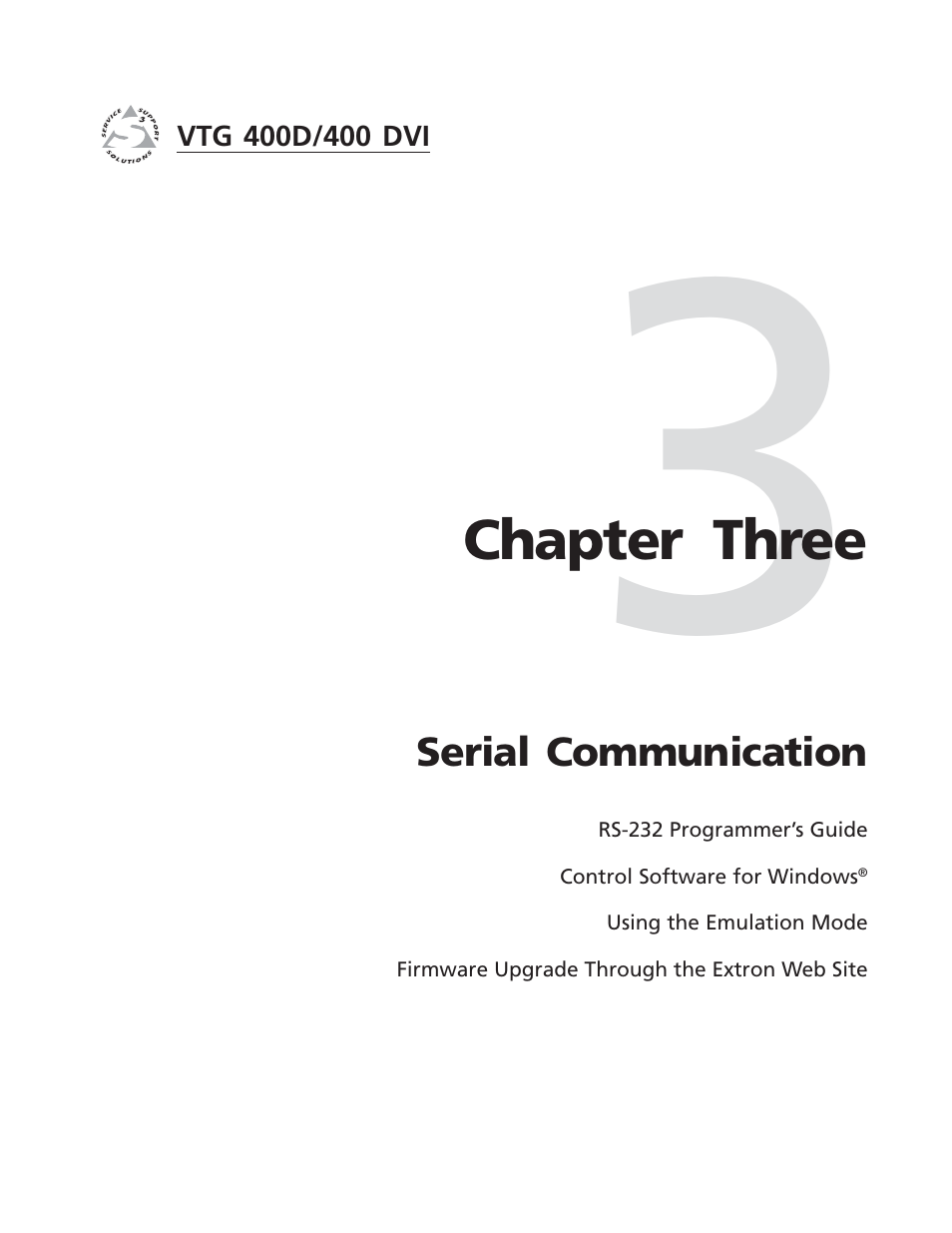 Extron Electronics VTG 400D_400 DVI User Guide User Manual | Page 37 / 88