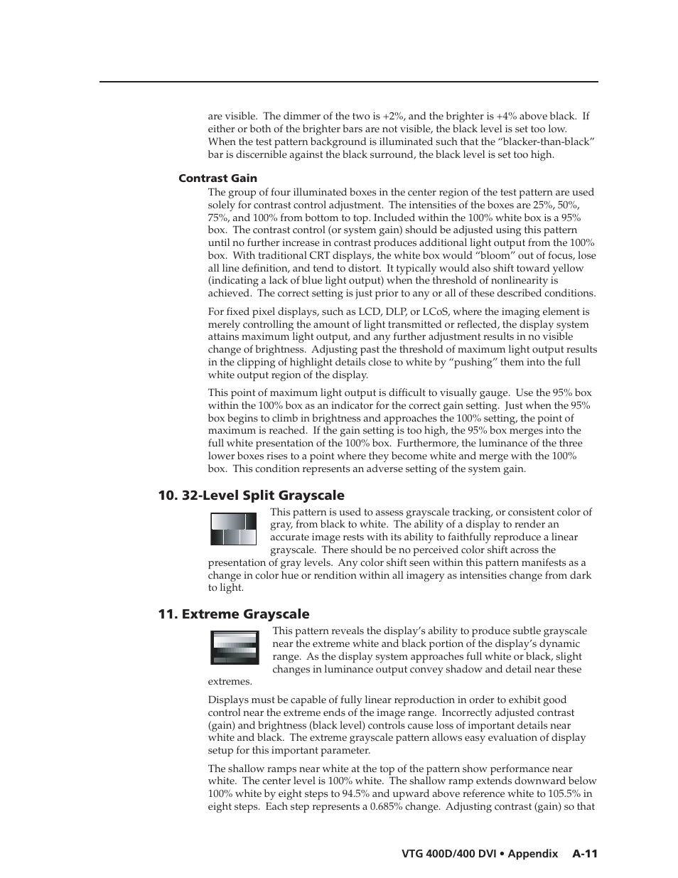32-level split grayscale, Extreme grayscale | Extron Electronics VTG 400D_400 DVI User Guide User Manual | Page 75 / 88