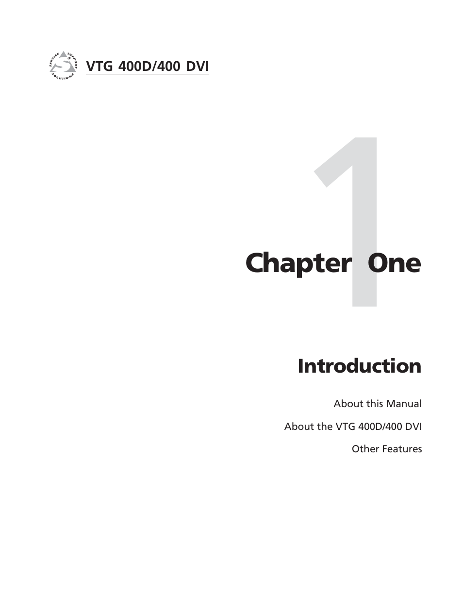 Extron Electronics VTG 400D_400 DVI User Guide User Manual | Page 9 / 88