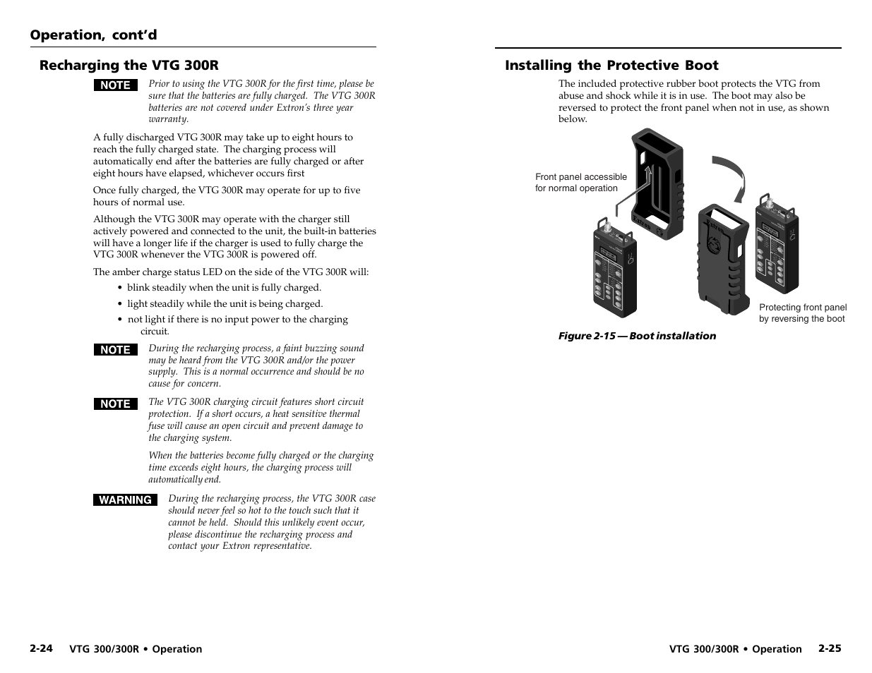 Extron Electronics VTG 300_300R User Guide Rev. D User Manual | Page 19 / 22