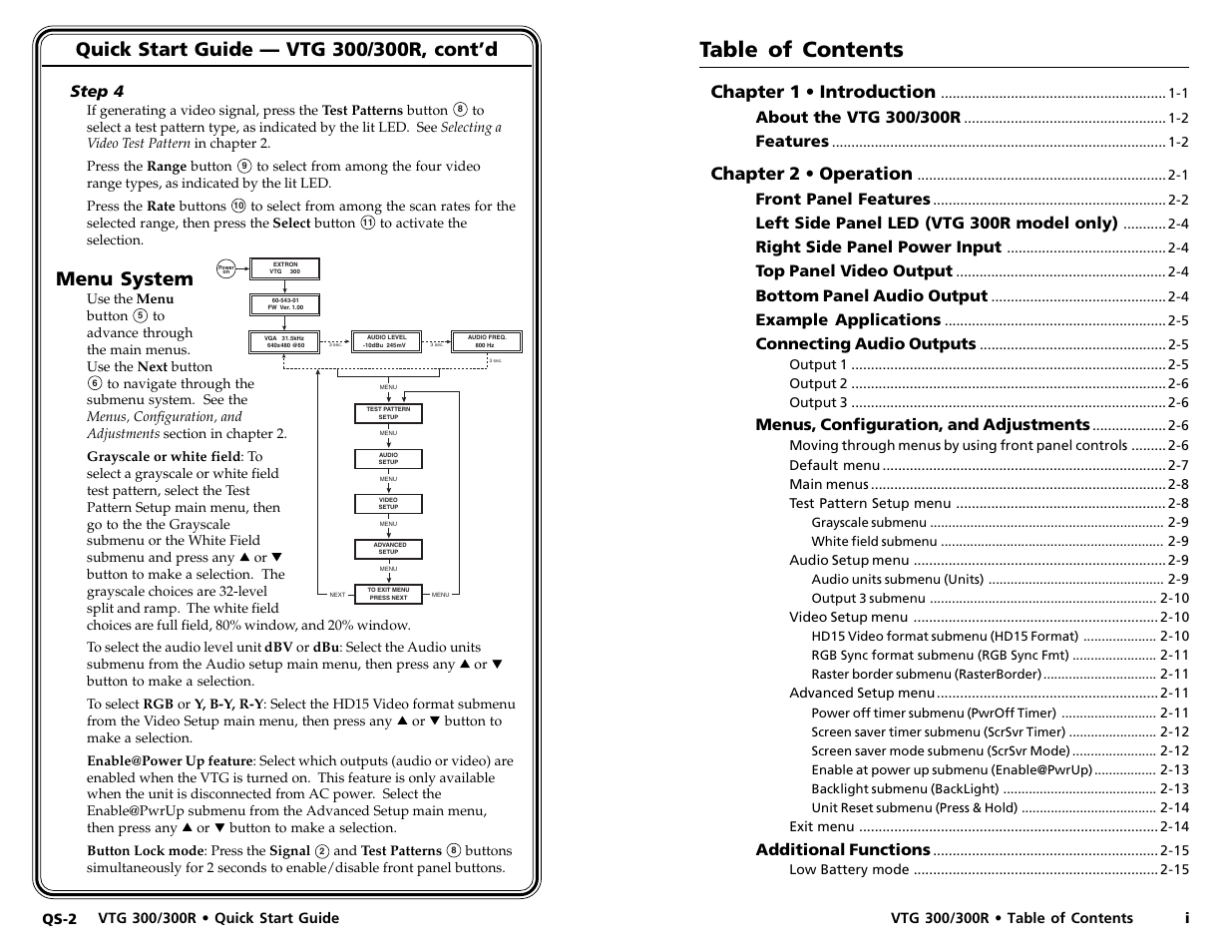 Extron Electronics VTG 300_300R User Guide Rev. D User Manual | Page 5 / 22