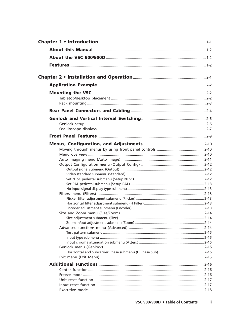 Extron Electronics VSC 900_900D User Guide User Manual | Page 5 / 50