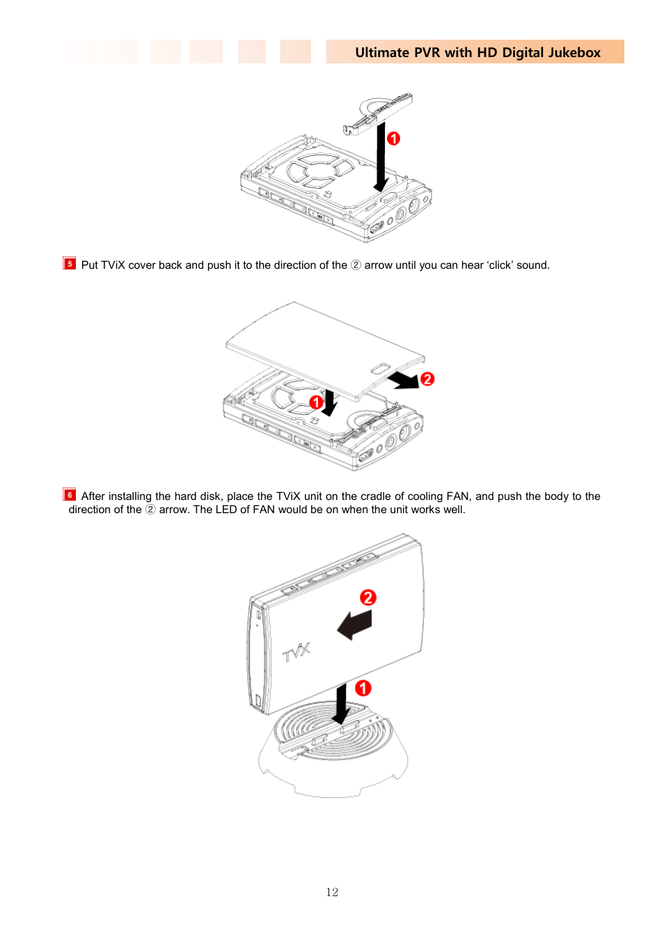 Ultimate pvr with hd digital jukebox | DVico TVIX PVR R-2230 User Manual | Page 12 / 68