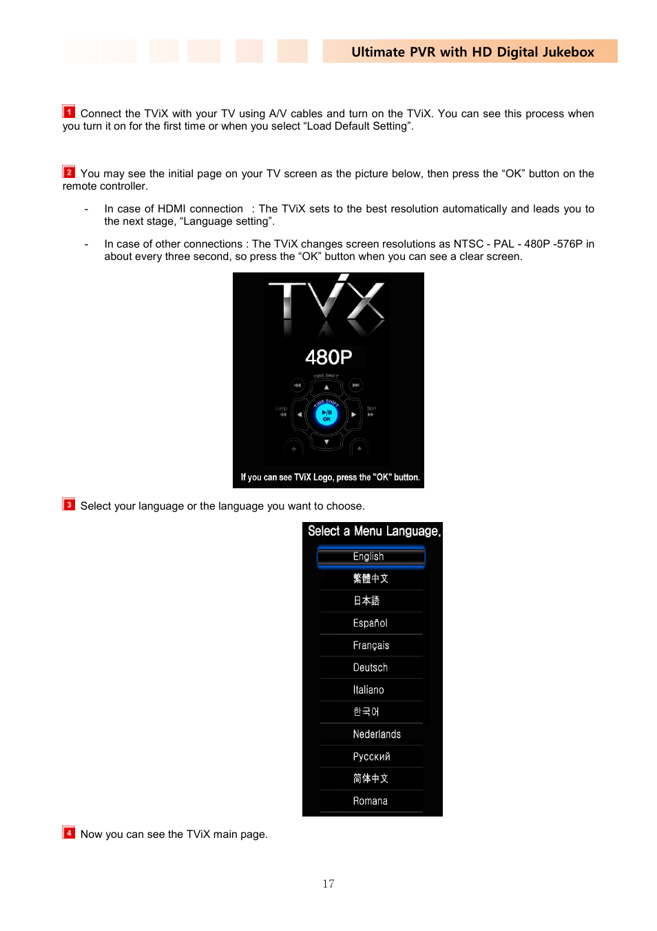 7 initial setting | DVico TVIX PVR R-2230 User Manual | Page 17 / 68