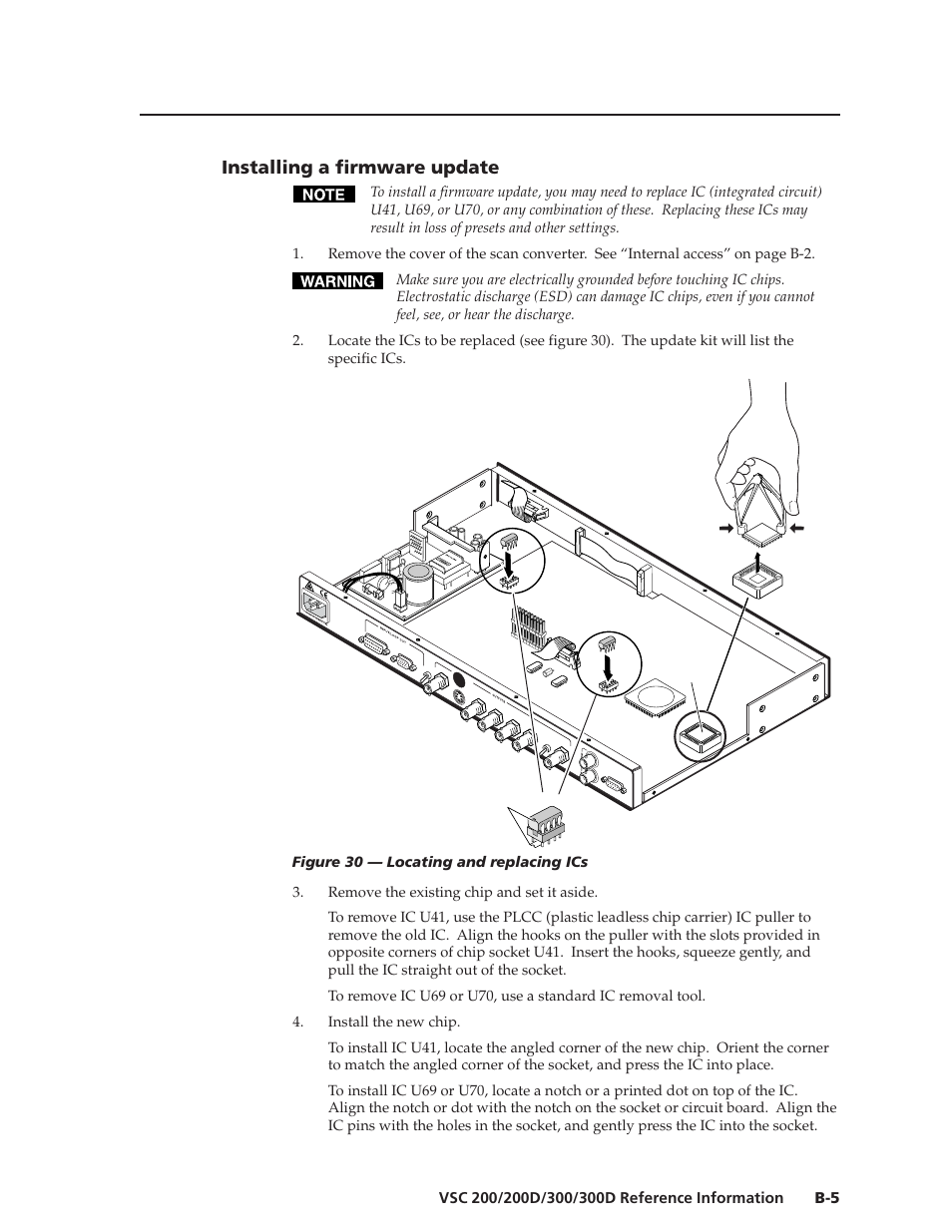 Installing a firmware update | Extron Electronics VSC 300_300D User Guide User Manual | Page 49 / 54
