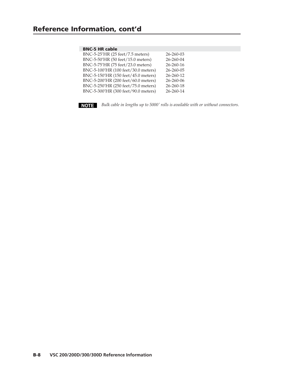 Reference information, cont’d | Extron Electronics VSC 300_300D User Guide User Manual | Page 52 / 54