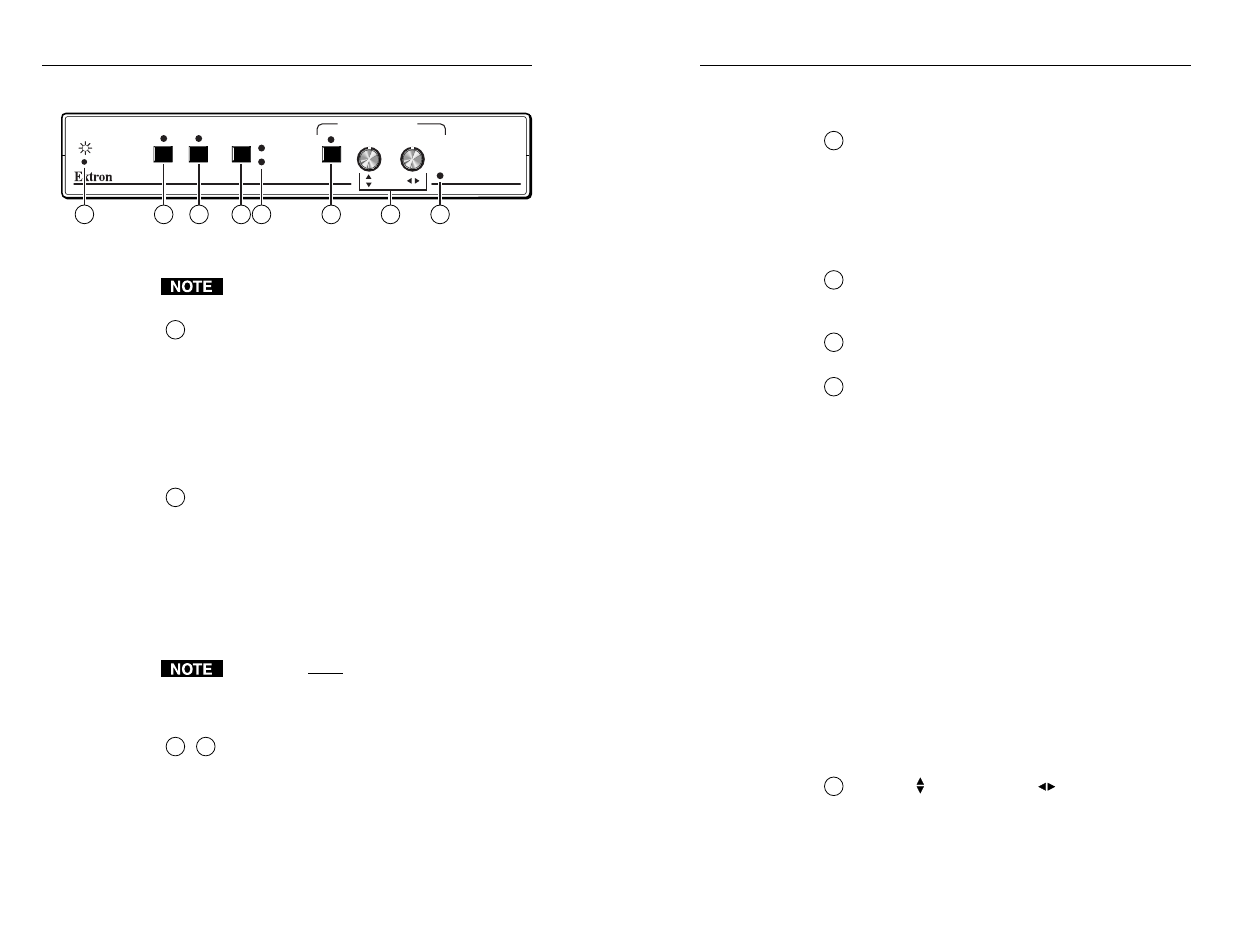 Installation and operation, cont’d, Front panel features | Extron Electronics VSC 75 User Guide User Manual | Page 8 / 19