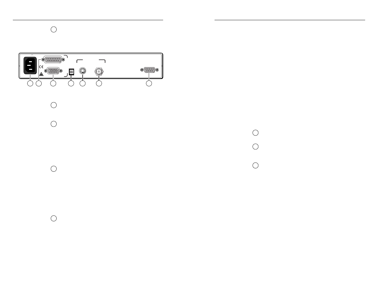Installation and operation, cont’d, Cabling, Rear panel features | Extron Electronics VSC 75 User Guide User Manual | Page 9 / 19