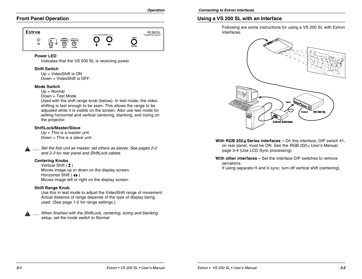 Extron Electronics VS 200 SL User Guide User Manual | Page 10 / 11