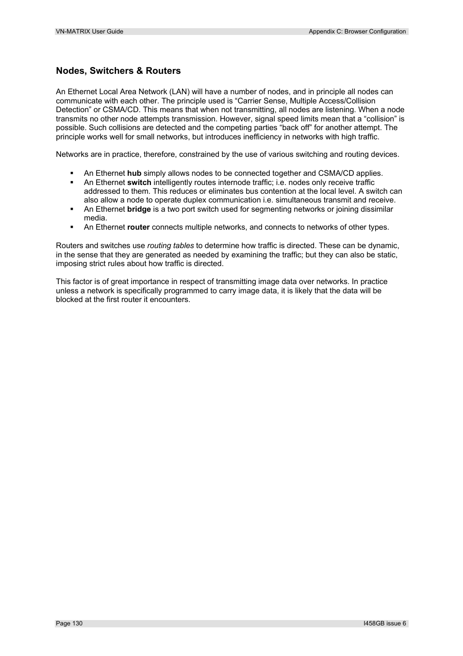 Nodes, switchers & routers | Extron Electronics VN-MATRIX User Guide User Manual | Page 130 / 138