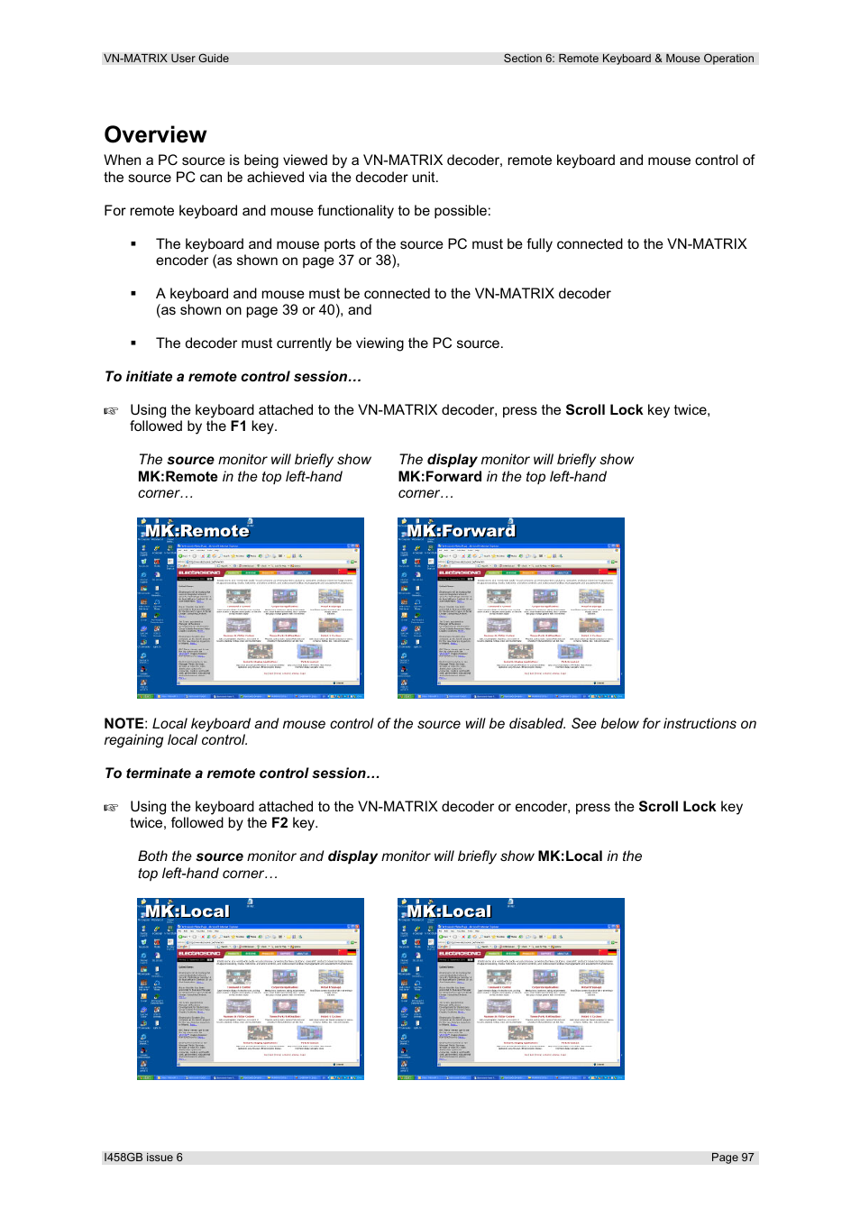 Overview | Extron Electronics VN-MATRIX User Guide User Manual | Page 97 / 138