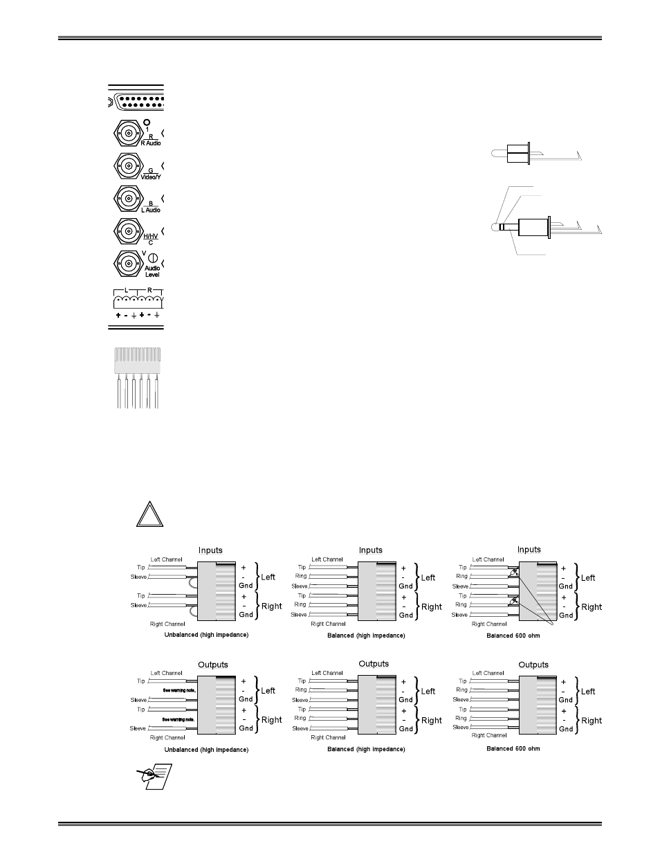 Audio connections, Rear panel connections, Audio input/output | Extron Electronics System 8_10 Plus User Manual | Page 21 / 78